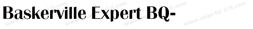 Baskerville Expert BQ字体转换